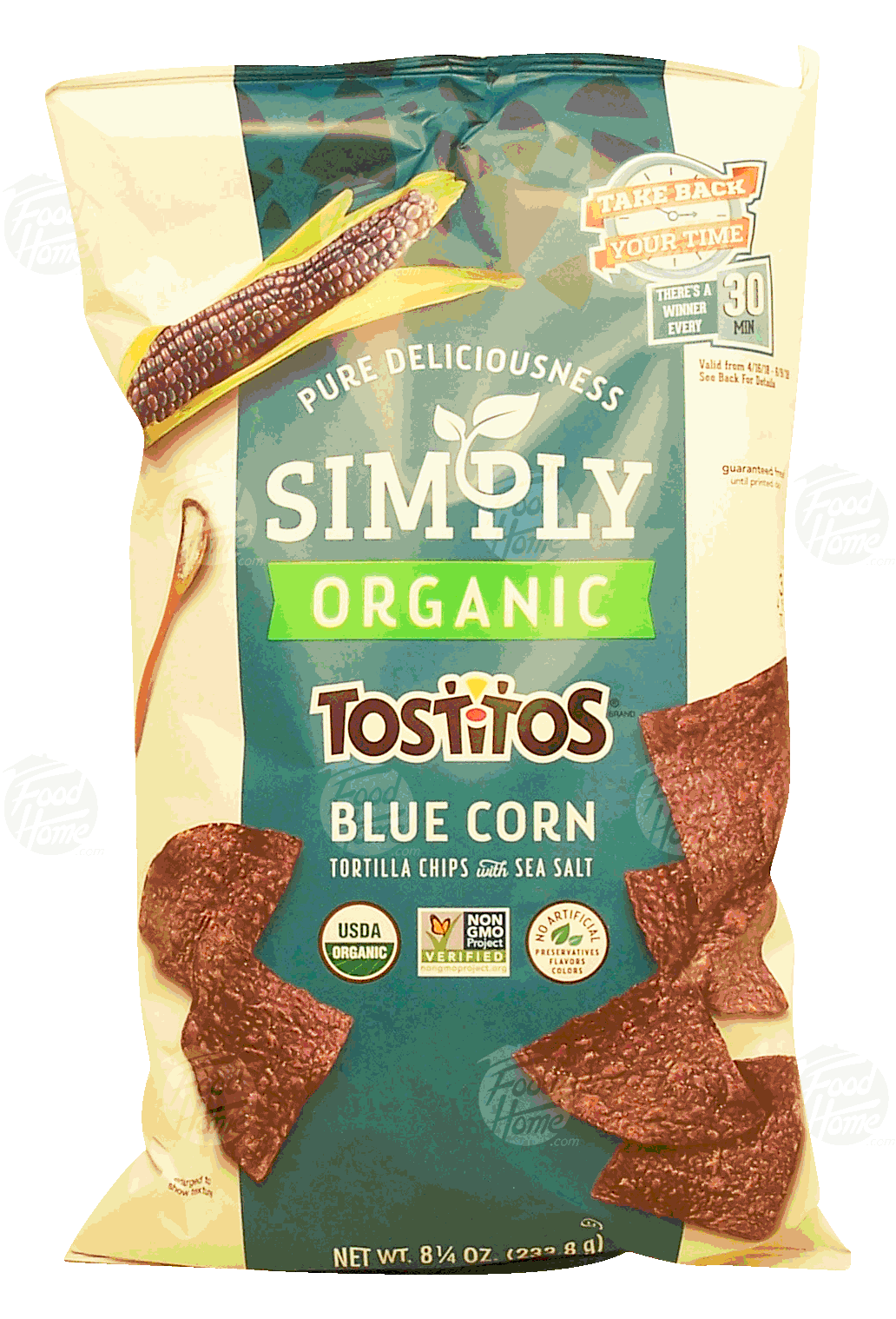 Tostitos Simply organic blue corn tortilla chips with sea salt Full-Size Picture